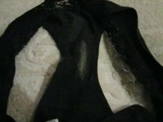 cumming again in step daughter&#039;s black panty
