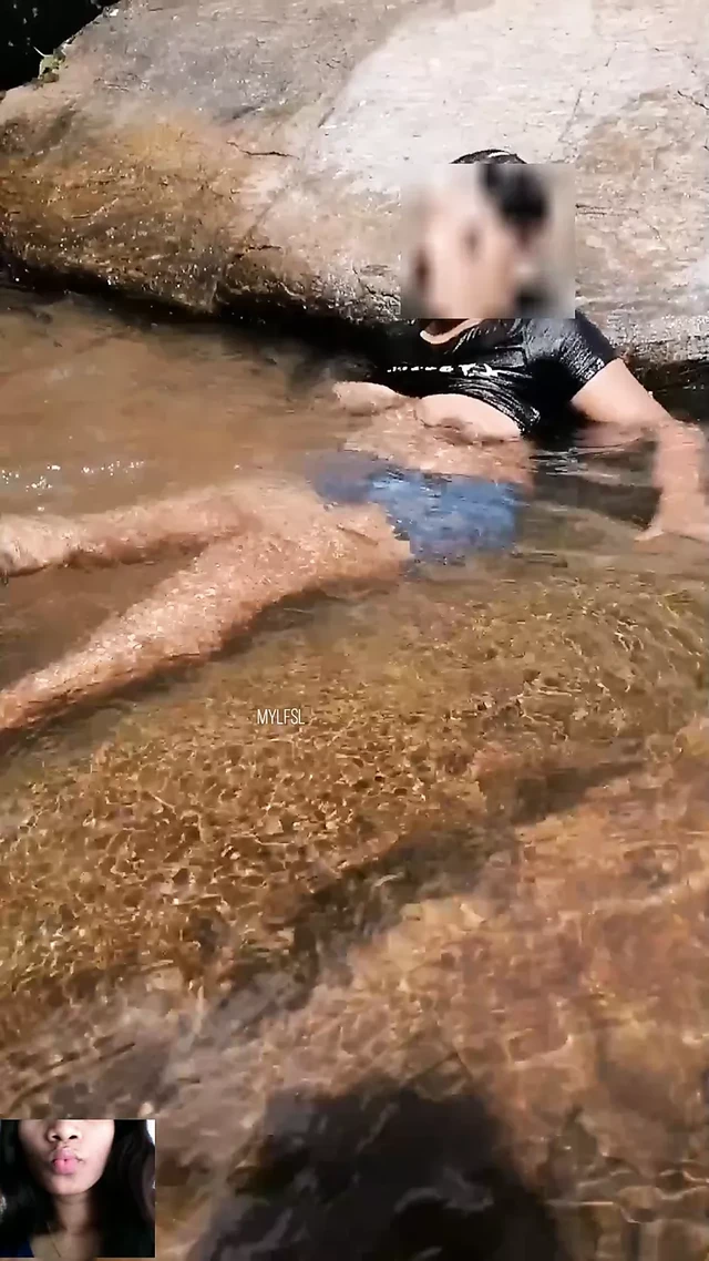 Public Outdoor Shower and  Big natural boobs showing