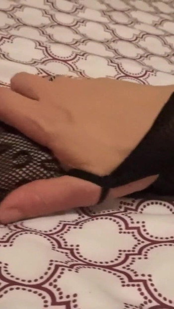 Memorable moment from "Curvy Sexy Slut in Fishnets Shows Off Her Body"