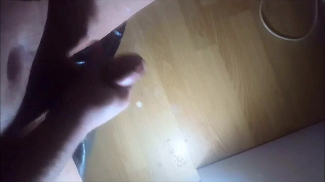 Cumshot while jerking off