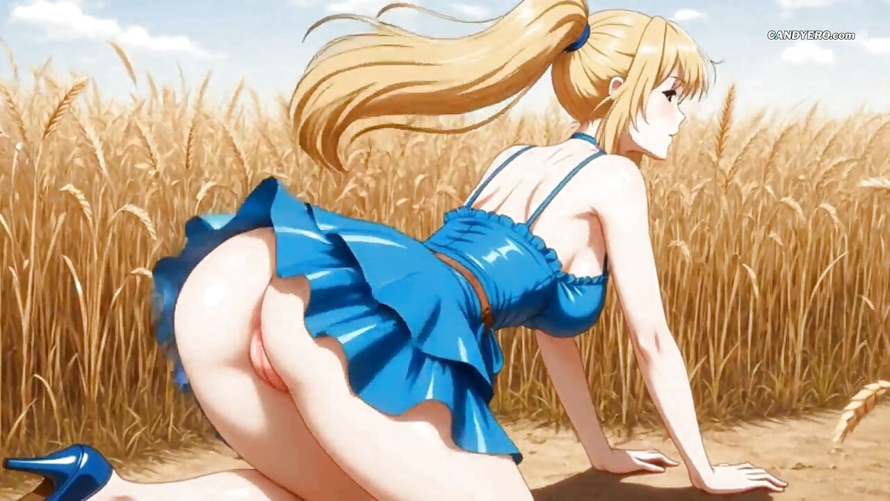 Naked Nymph in Wheat ( AI Generated) Masturbation & Fuck