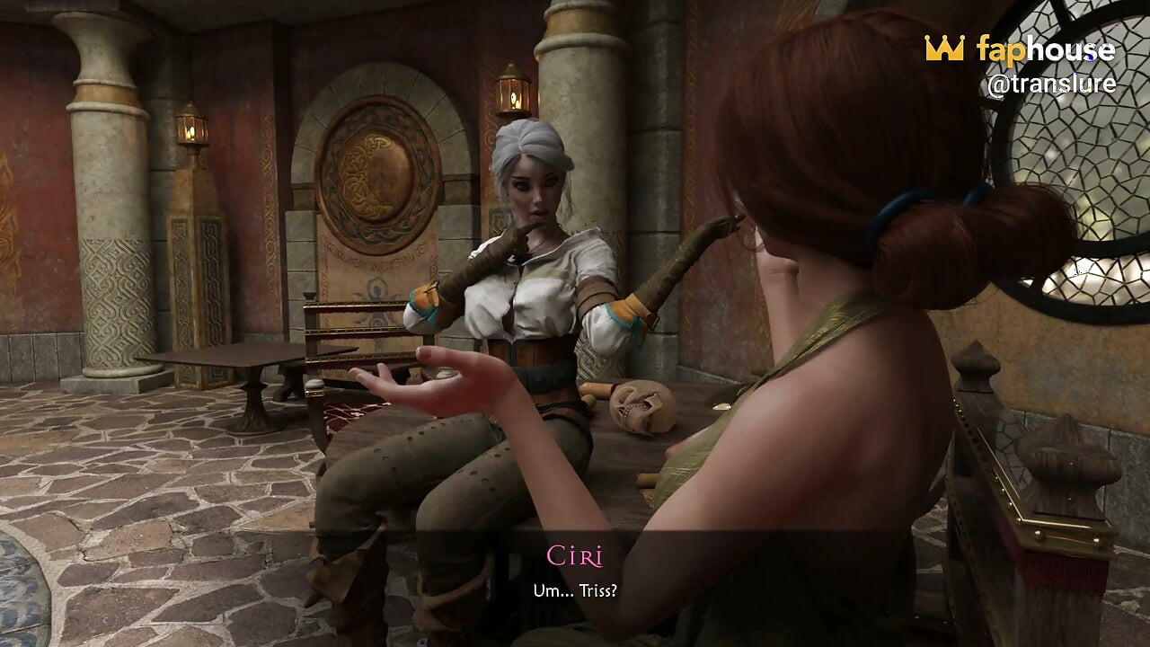 The Witchers 1 - Triss Uses Magic to Become Futa and Fucks Ciri