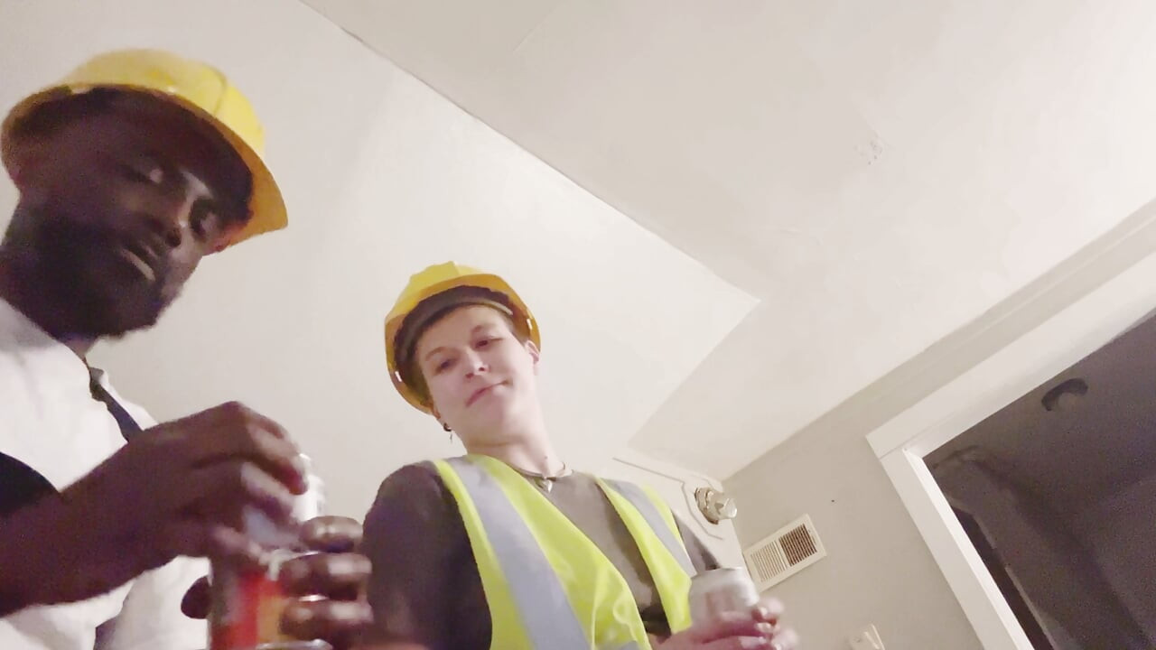 Stud lesbian decided to try dick for the first time and fucks her co worker