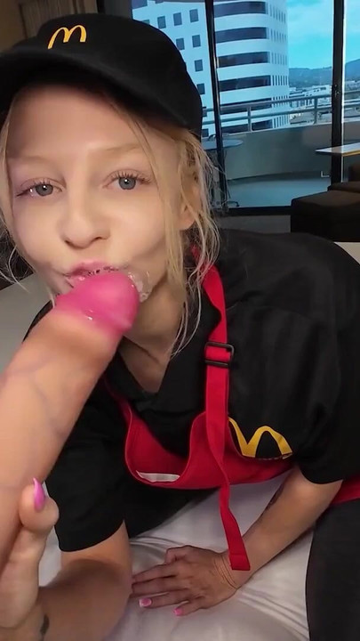 Must-see moment from "McDonalds Girl Deep Brutal Fuck VS Worlds Biggest Cock"
