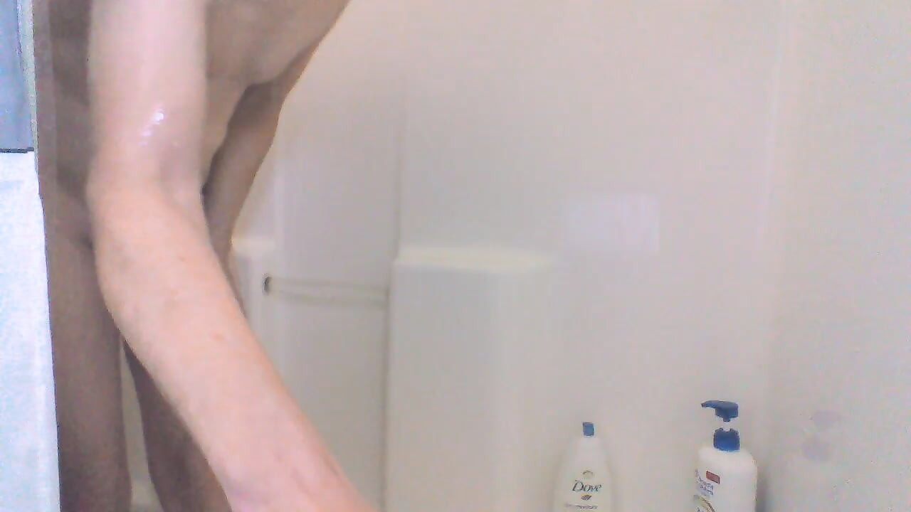 Taking a shower. Showing my body