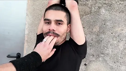 Piss on Rooftom & Hard Fuck. Soaking Wet Cocks.