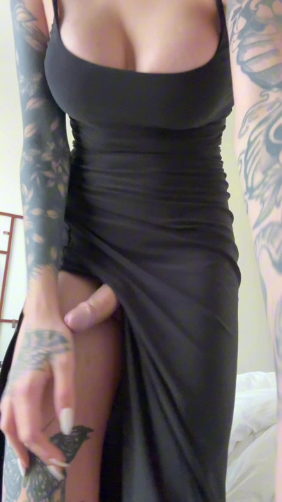 It's hard to keep such a monster cock in panties
