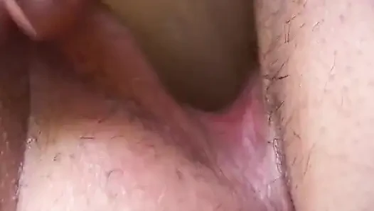 Amateur fat girl jerks off her pussy with a dildo
