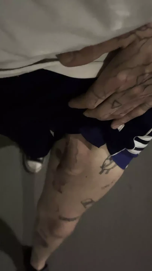 pulling out thick dick in public