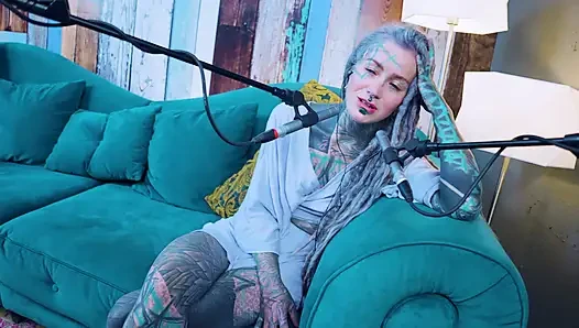 I talk about J - Jelousy - ASMR podcast SFW talking goth skinny girl dreadlocks tattoo model inked girl