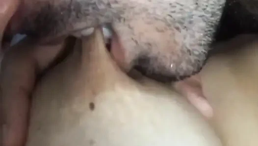 My husband is addicted to sucking my big natural tits that's why I always breastfeed him every morning