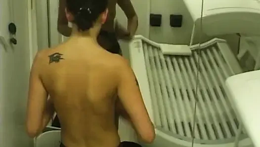 Watch How This German Babe Plays with Her Pussy in Sunbed