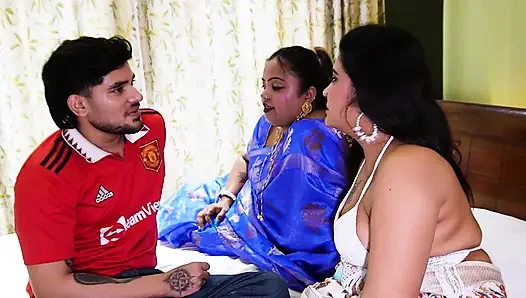 DESI INDIA DUA BHABI MENYETUBUHI DEBORJI MEREKA KETIKA SUAMI MEREKA TIDAK DI RUMAH