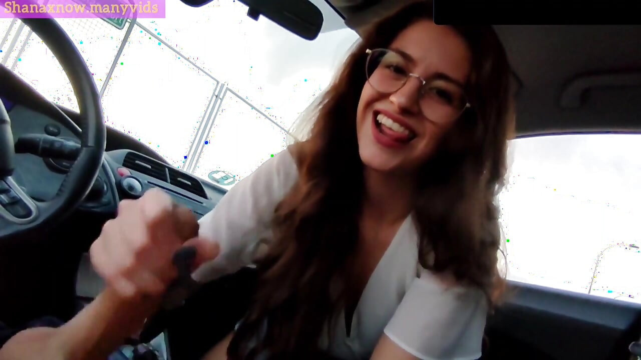 Public Car Blowjob Cum in Mouth Swallow Teen