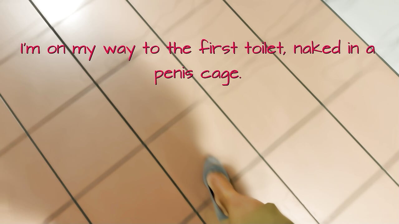 die geölte Sisy-hure auf der toilette 1 von 3
