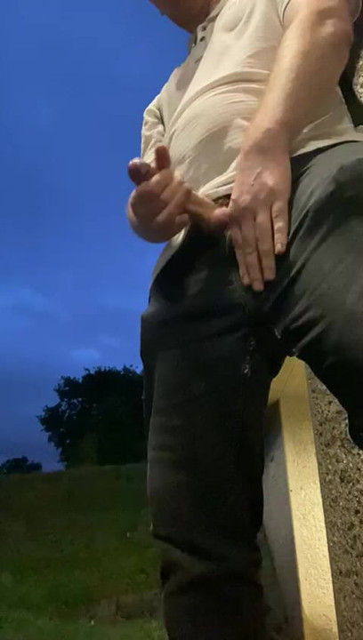 Jerked off at public stop
