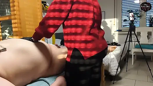 DomLadyMia-SlaveOfM Red welts for the slave part 8