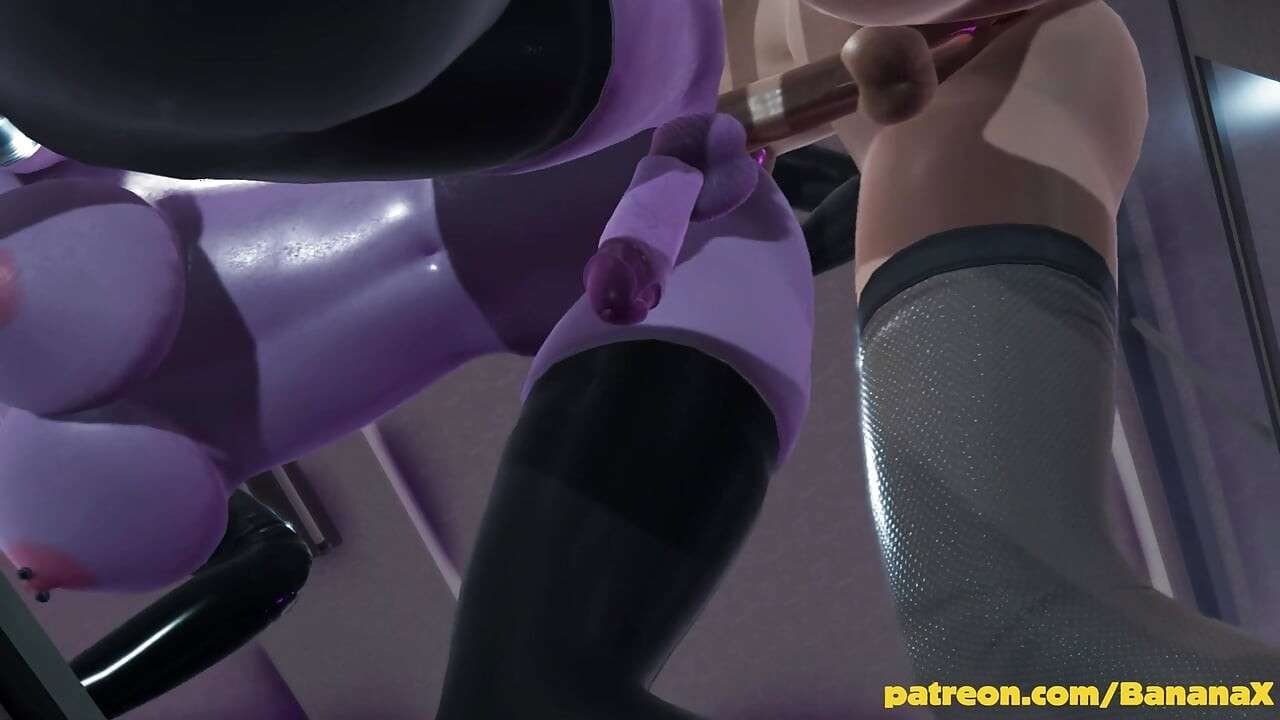 Blue Skin Futanari Filled Deep by Purple Futa