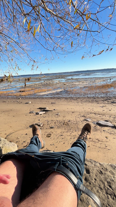 Masturbation on the beach
