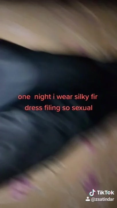 Me in silky dress