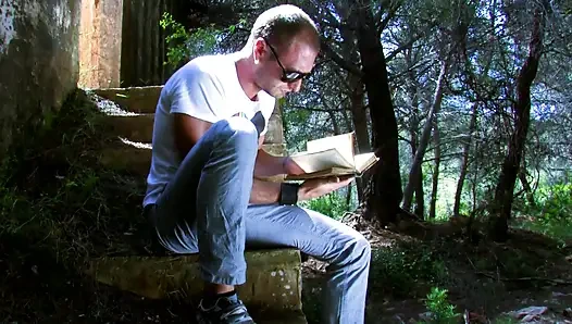 Sexy prey in the woods for a bad and aroused guy