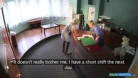 Fake Hospital - Naughty Nurse Uses Her Tongue to Heal Sexy Patient in a Steamy Hospital Room