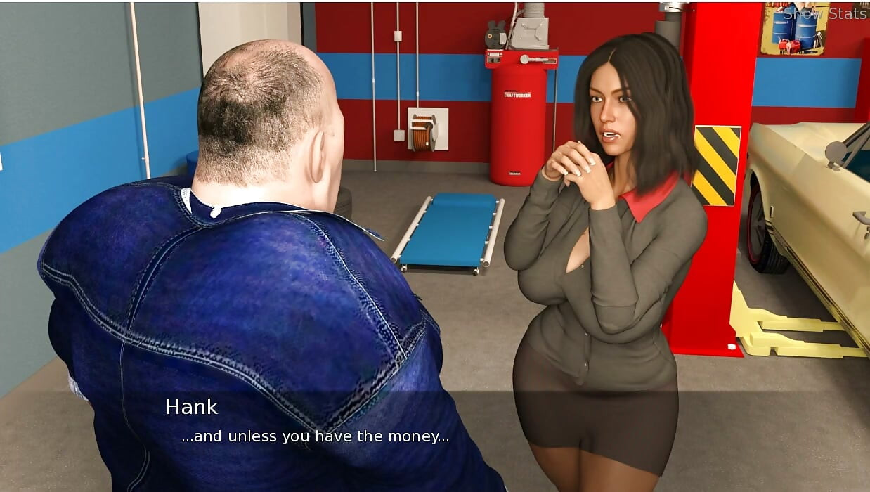 Project Hotwife - Igra - Roleplay - Bez seksa - Samo draženje - Merry u haljini automehaničara i draži mehanicara