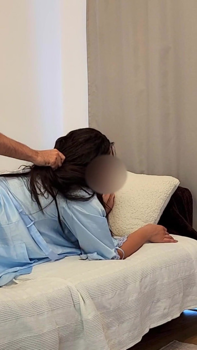 Busty Girlfriend Convincing Her boyfriend to Fuck by Giving Him a Good Cock Blowjob | Clip 1