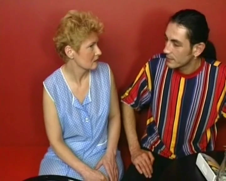 Old blonde lady from Germany fucking in the bar