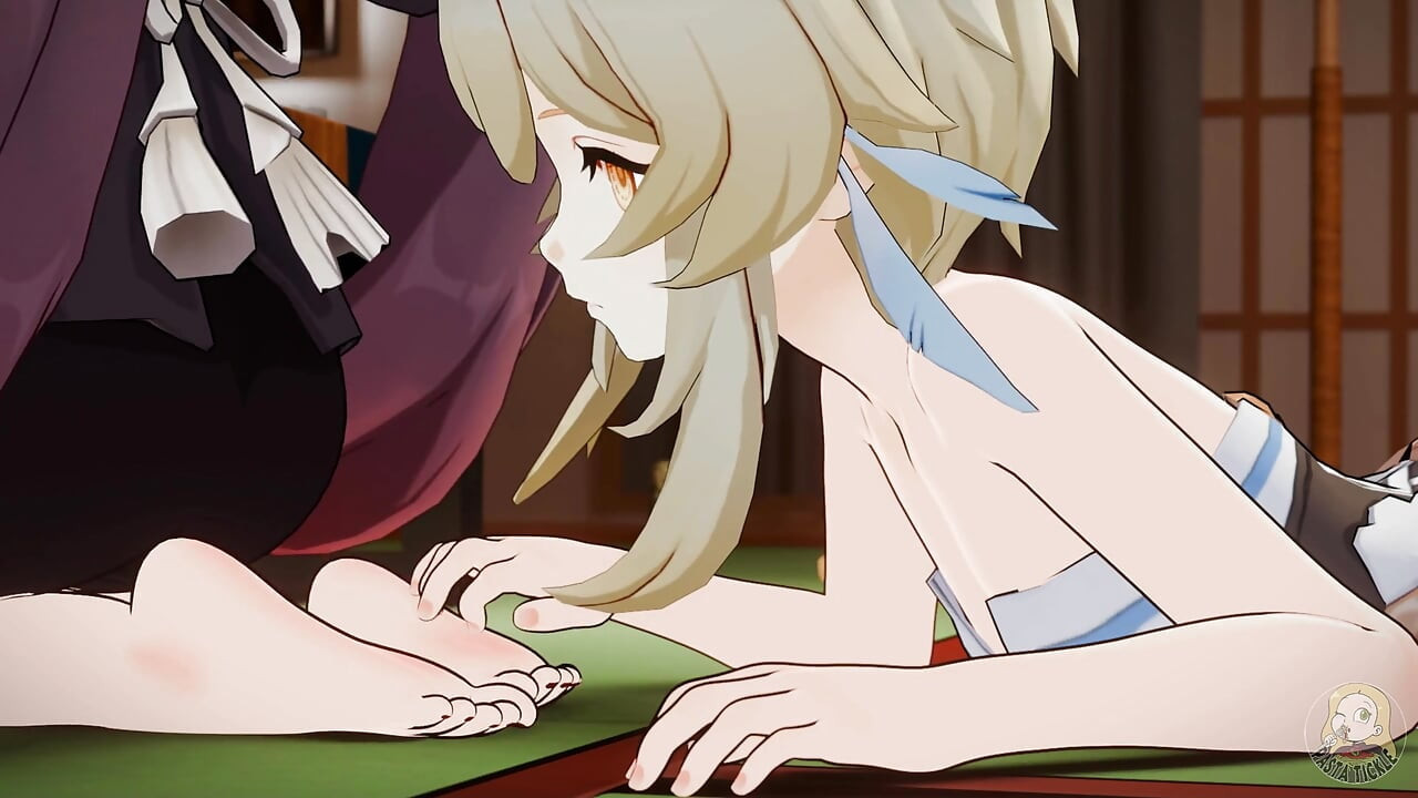 Lumine and Hutao tickling challenge