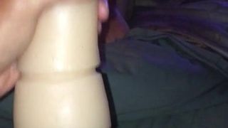 I masturbate and cumming with a toy