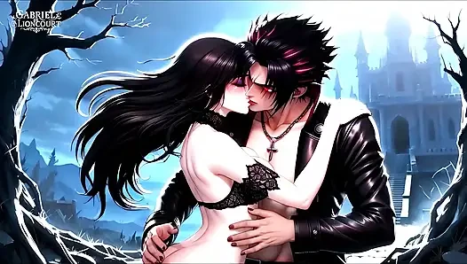 Goth Girl Bound by Vampire Lord - BDSM Monster Hentai