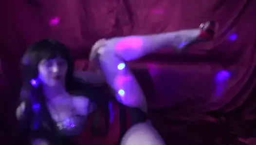 Down on your knees in front of  your mistress' legs little pervert!!