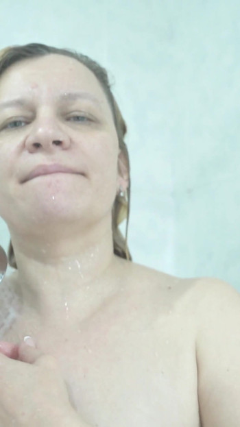 Stunning moment from "Watching my wife take a shower Slow motion Squirt Pussy Wet"
