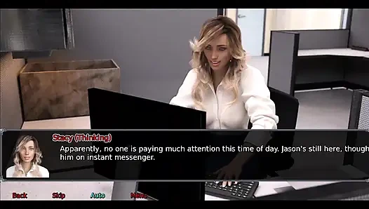 Die büro-ehefrau teil 3: Stacy spielte bei der arbeit mit sich selbst in der dusche