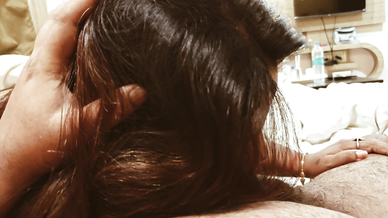 Indian Bhabhi Slave Olivia Long Hair Deep throat Blowjob Face Fuck with Exploding Cumshot with Cum on Mouth and Facial Cum Rough