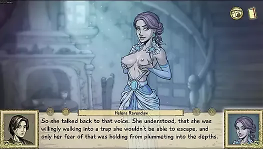 Slutty Ghost Girl Flashes Her Tits and makes The Headmaster Cum - Innocent Witches - Porn Gameplay
