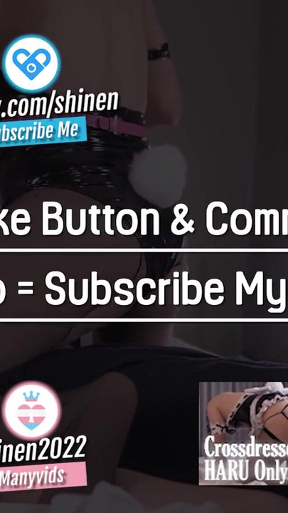 Emotional moment from "Tickle and Face Sitting, Hatsune Miku Bunny Girl cosplayer, hentai japanese shemale cosplay 8"