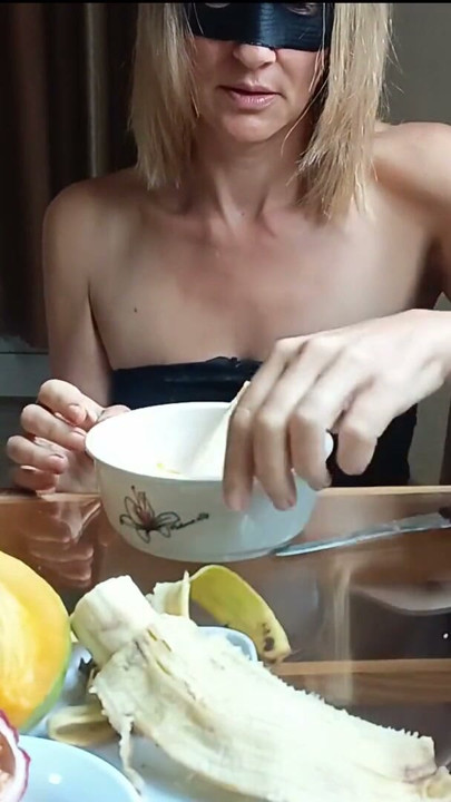 Look at Me, Innocent Girl Playing with My Fruit - Luna Daily Vlog - LunaxSun | Clip 1