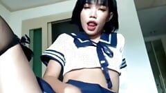 Emma Thai Doing Slutty Student Roleplay Live Show