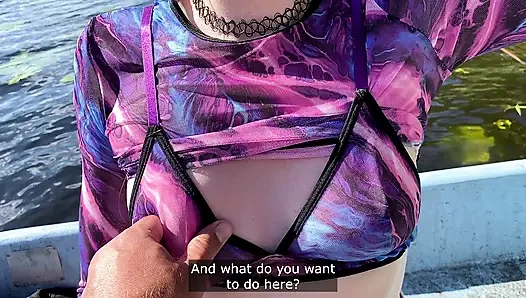 Cowok ini ngambil kapal untuk ngentot memek, memek, dan sperma hangatku