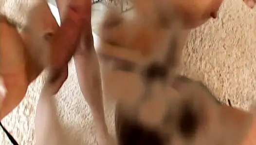 Bukkake Blonde Facial Cum Explosion