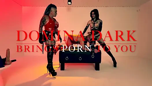 Domina Dark and Seladon Hex Pegging Slave