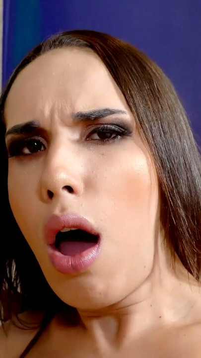 BRAZILIAN TRANSSEXUALS - Lanah Frias Plays Anal Beads | Clip 2