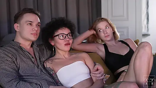Breaking Taboo. My Ebony GF Shared Me with Her Bestie! 4K HD Tim Team