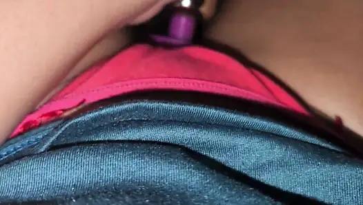 Teen fingers wet pussy in the middle of the night