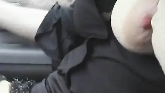 Picked up French Babe Playing with Her Big Titis and Wet Pussy