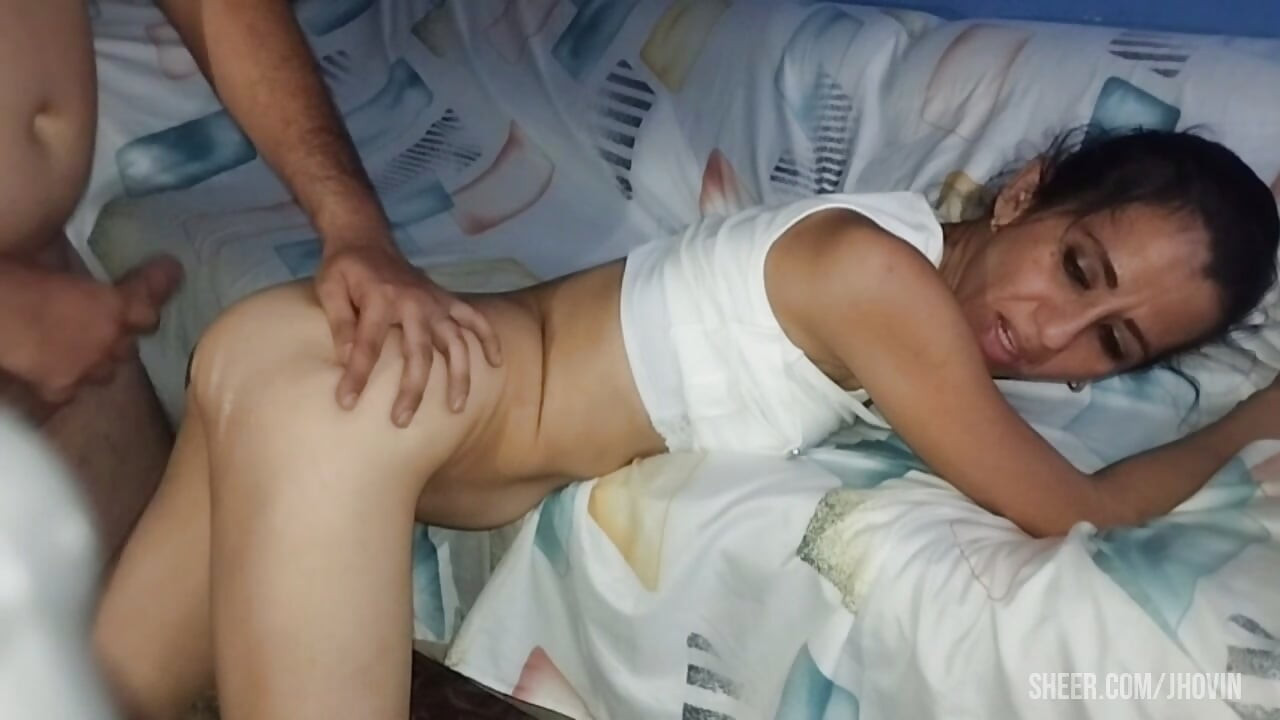 Cheating MILF gets a big penetration from her best friend, a Colombian man