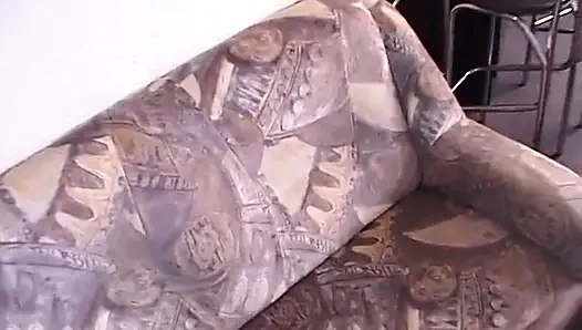 Brunette whore with small tits gives pov blowjob and gets her pussy dildoed