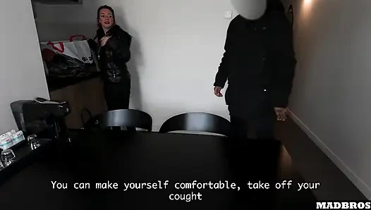 A Super Sexy French Mom Invites Us To Her House To Fuck With Her Son's Friends While He's Out !!!